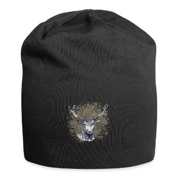 Hirsch - Jersey-Beanie - Schwarz - Vorne