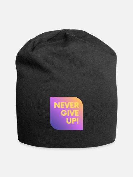 NIEMALS AUFGEBEN - Jersey-Beanie - Schwarz