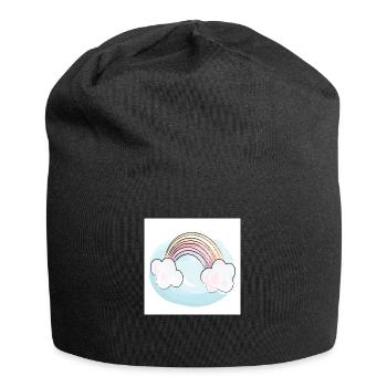 Arc-en-ciel - Bonnet en jersey - noir - Devant