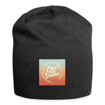 Effort Builds Greatness Quote - Jersey Beanie - black - Front
