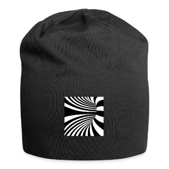 Hypnotic Black and White Art - Jersey Beanie - black - Front