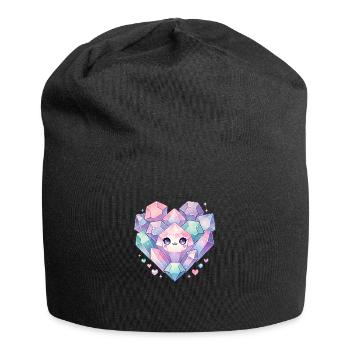 Crystals - Jersey Beanie - black - Front