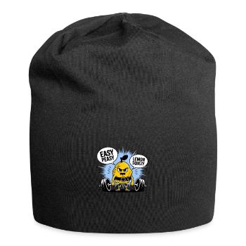Easy Peasy Lemon Squeezy - Lustiges Lemon Gym Workout - Jersey-Beanie - Schwarz - Vorne