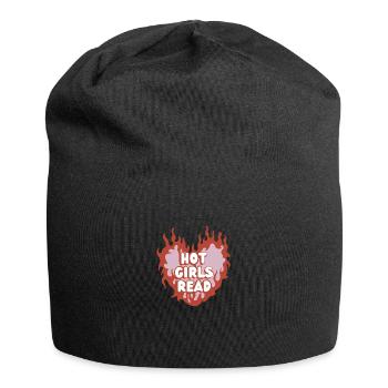 Hot Girls Read – Bücher & Feminismus - Jersey-Beanie - Schwarz - Vorne