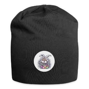 Osterhase - Jersey-Beanie - Schwarz - Vorne