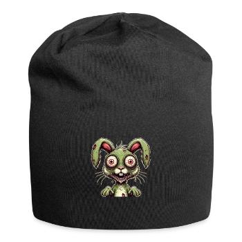 Lapin Zombie, Techno, Transe, Goa, Psychobilly - Bonnet en jersey - noir - Devant