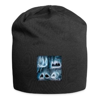 Grotte de glace - Bonnet en jersey - noir - Devant