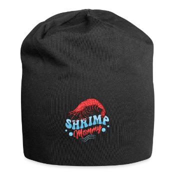 Shrimp Mommy Seafood Shrimp Lover - Jersey-Beanie - Schwarz - Vorne