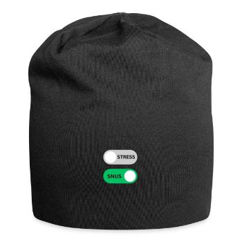 SNUS on off - Jersey-Beanie - Schwarz - Vorne