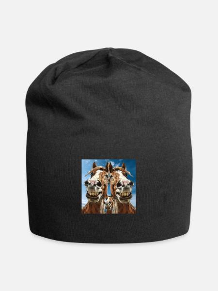 Familie Pferdinand - Jersey-Beanie - Schwarz