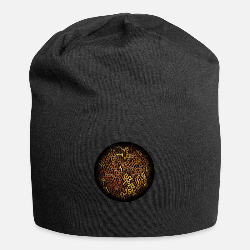 Turing Pattern - Jersey-Beanie - Schwarz