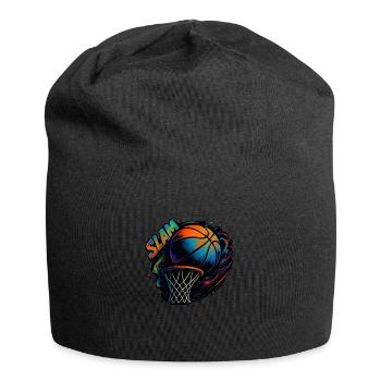 Graffiti de basket-ball - ombres colorées - Bonnet en jersey - noir - Devant