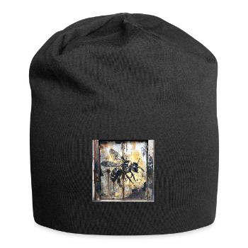 Lost Place Unique Abeille Volant Rouille Métal Urbain - Bonnet en jersey - noir - Devant