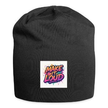 Make It Loud – Ose le Volume - Bonnet en jersey - noir - Devant