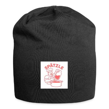 Spätzle - Jersey-Beanie - Schwarz - Vorne