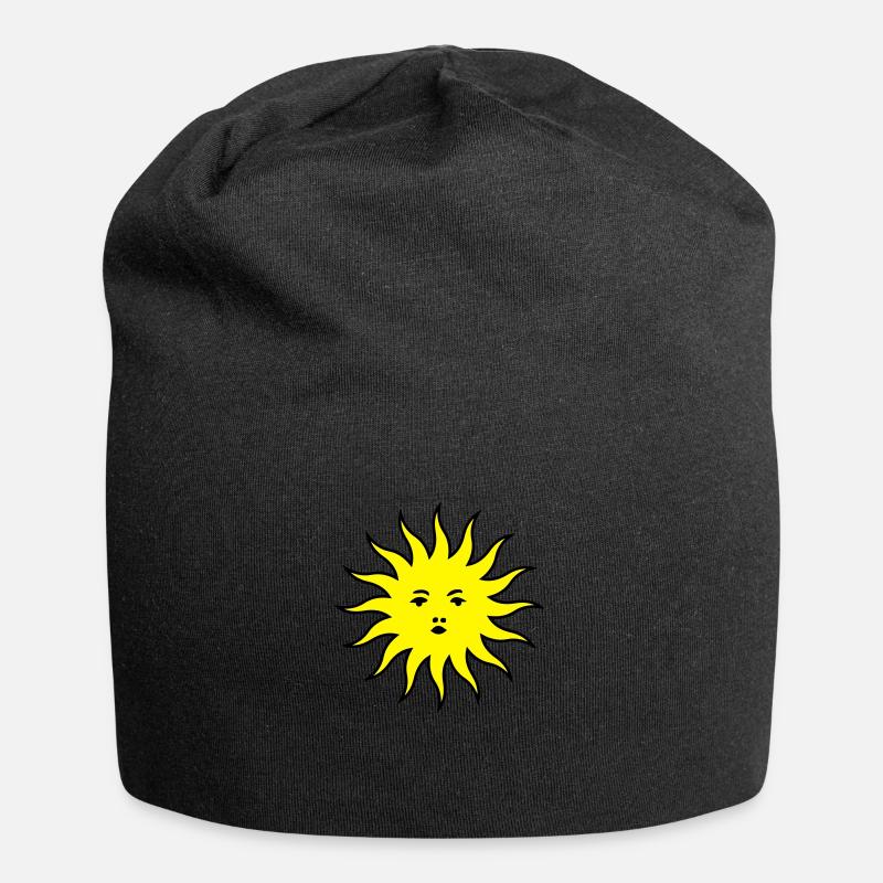 soleil - Bonnet en jersey - noir