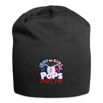 erwarten Eltern Vater zu sein Geschlecht geburt - Jersey-Beanie - Schwarz - Vorne