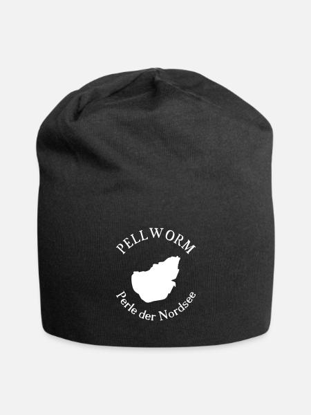 Pellworm - Jersey-Beanie - Schwarz