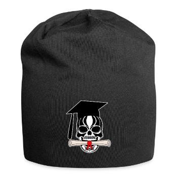 Skull and crossbones conclusion - Jersey Beanie - black - Front