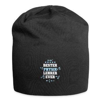 Bester Physiklehrer Geburtstag Abschied Geb Physik - Jersey-Beanie - Schwarz - Vorne
