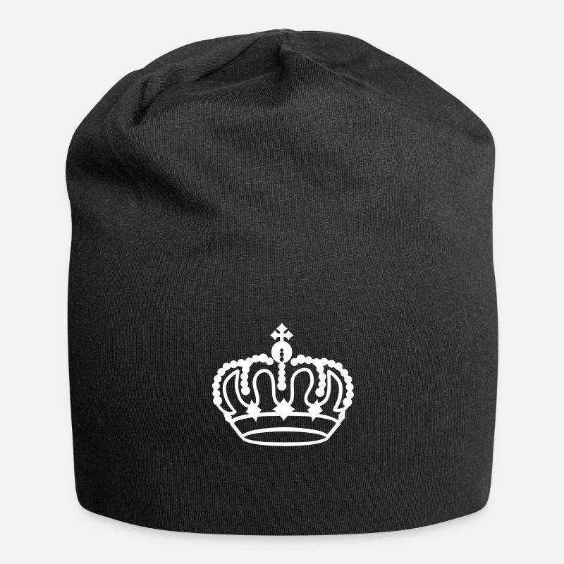 Even a crown - Jersey Beanie - black