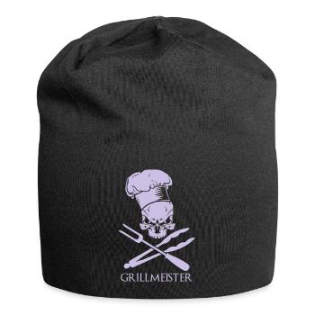 Grillmeister - Jersey-Beanie - Schwarz - Vorne