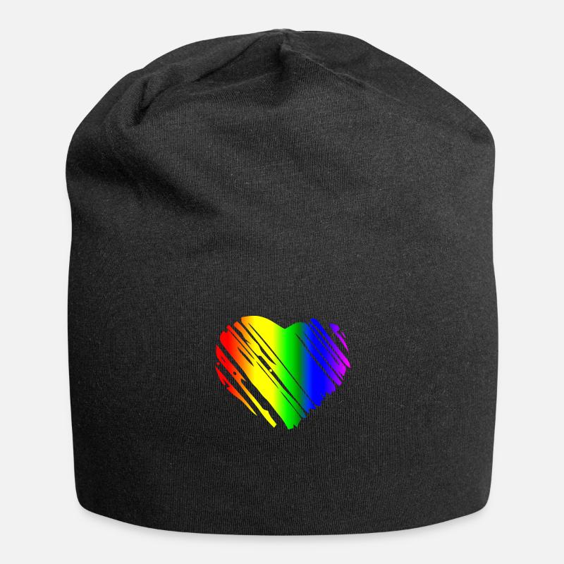 STOLZ HERZEN - Jersey-Beanie - Schwarz