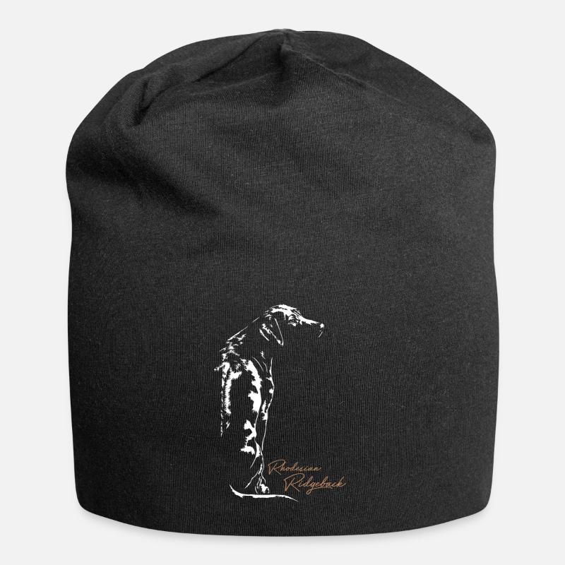 RHODESIAN RIDGEBACK RR Wilsigns Hunde Hund - Jersey-Beanie - Schwarz
