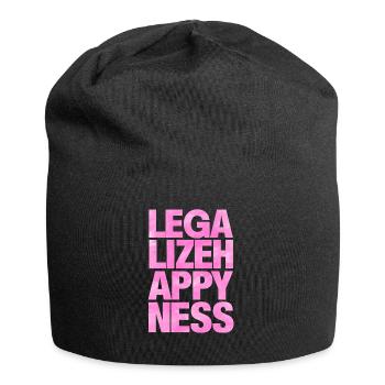 Legalize Happiness T-Shirt - Jersey-Beanie - Schwarz - Vorne
