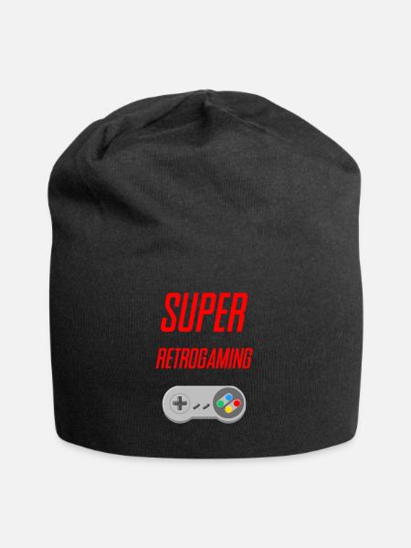 SUPER retrogaming - Jersey-Beanie - Schwarz