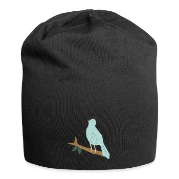baum tree baumstamm wald forest woods45 - Jersey-Beanie - Schwarz - Vorne