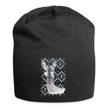 Rogen - Jersey-Beanie - Schwarz - Vorne