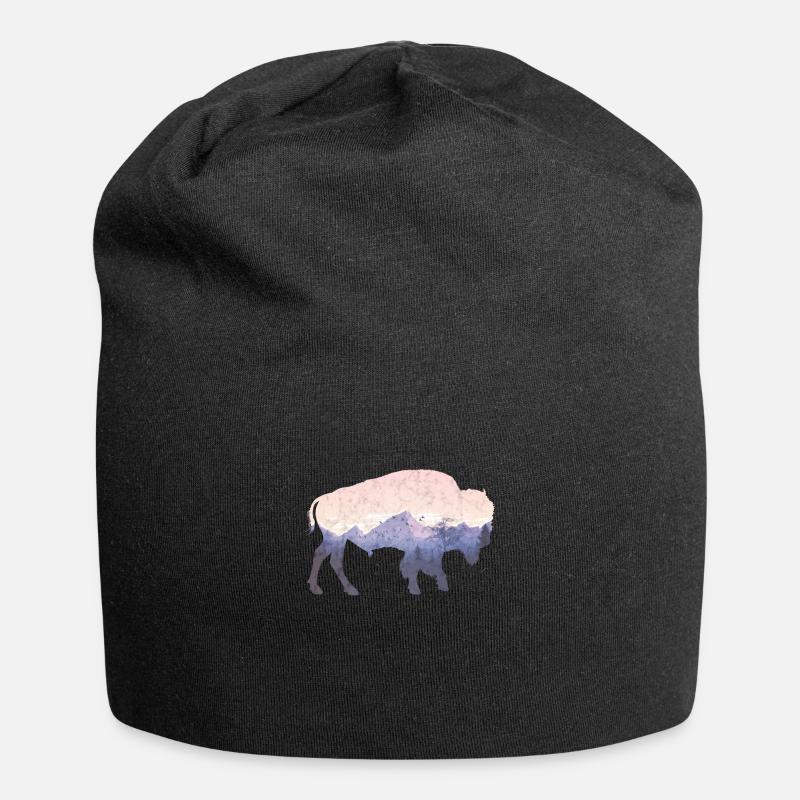 Bison used look - Jersey-Beanie - Schwarz