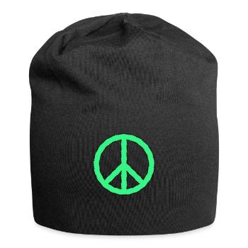Peace sign - Jersey Beanie - black - Front