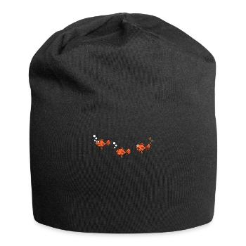 Fish in the water - Pupser - funny design - Jersey Beanie - black - Front