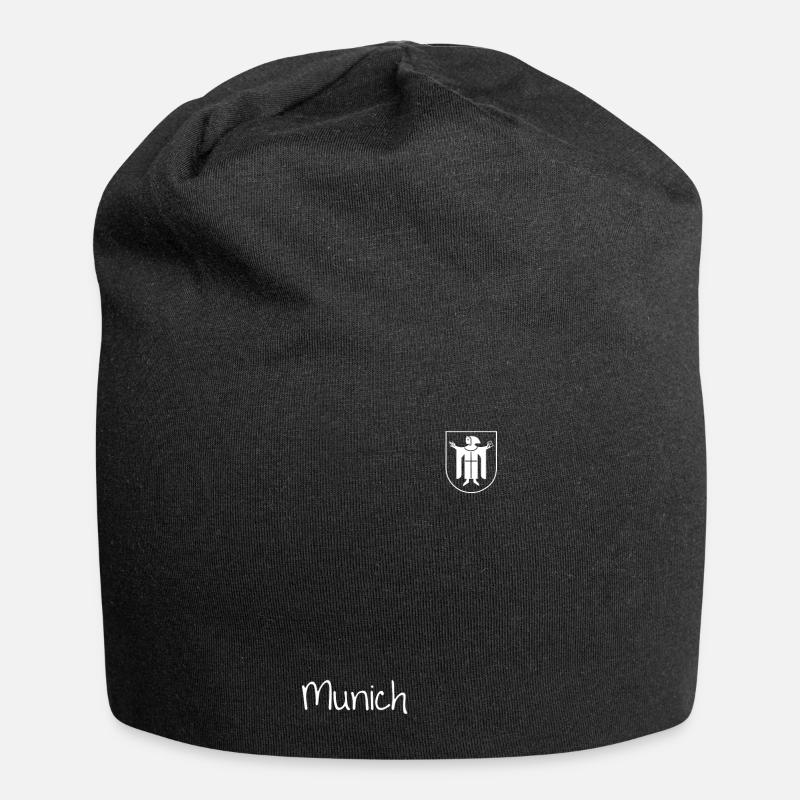 Munich München Wappen - Jersey-Beanie - Schwarz