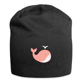 Whale nicht! - Jersey-Beanie - Schwarz - Vorne