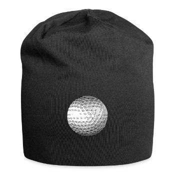 golfball - Jersey-Beanie - Schwarz - Vorne