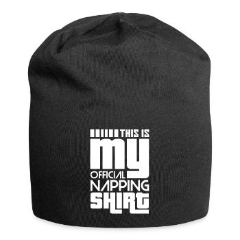 This Is My Official Napping Shirt - Jersey Beanie - black - Front
