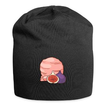 Feigenfrucht Eis Speiseeis Eiskrem Eiscreme - Jersey-Beanie - Schwarz - Vorne