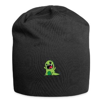 Dino - Jersey-Beanie - Schwarz - Vorne