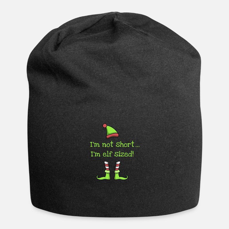 Weihnachten Elfen - Jersey-Beanie - Schwarz