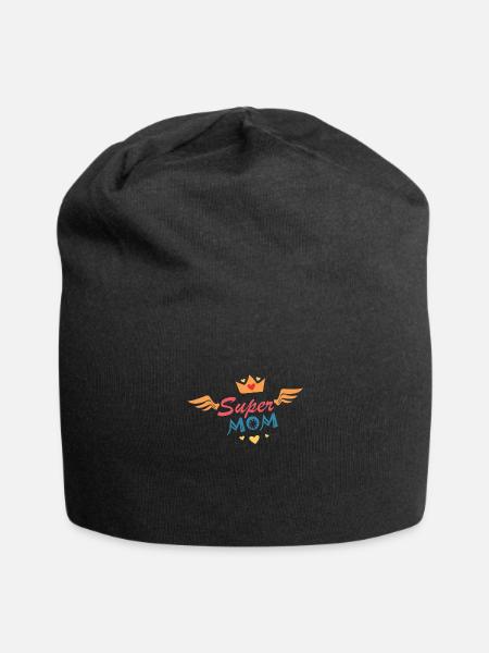 Super mom - Jersey-Beanie - Schwarz