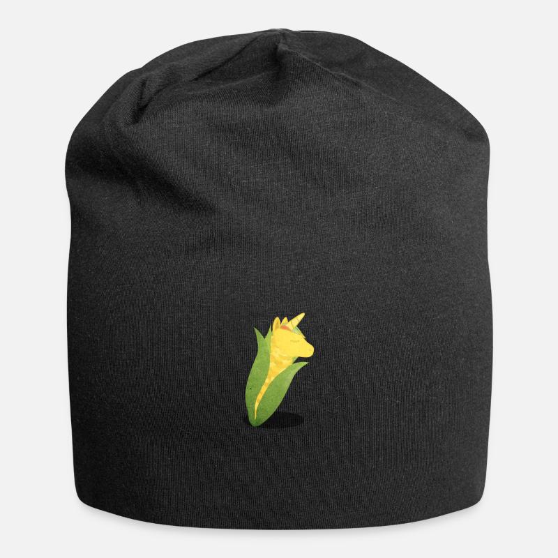 Corne de maïs - Bonnet en jersey - noir