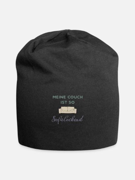 meine couch - Jersey-Beanie - Schwarz
