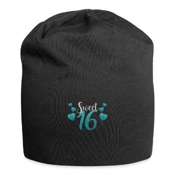 Cadeau d'anniversaire sucré seize ans - Bonnet en jersey - noir - Devant