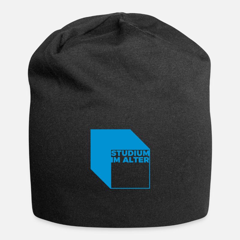 study in the age - Jersey Beanie - black