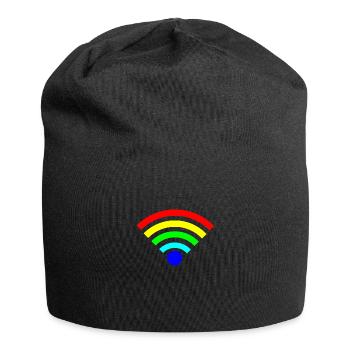 Rainbow WLAN colorful - Jersey Beanie - black - Front