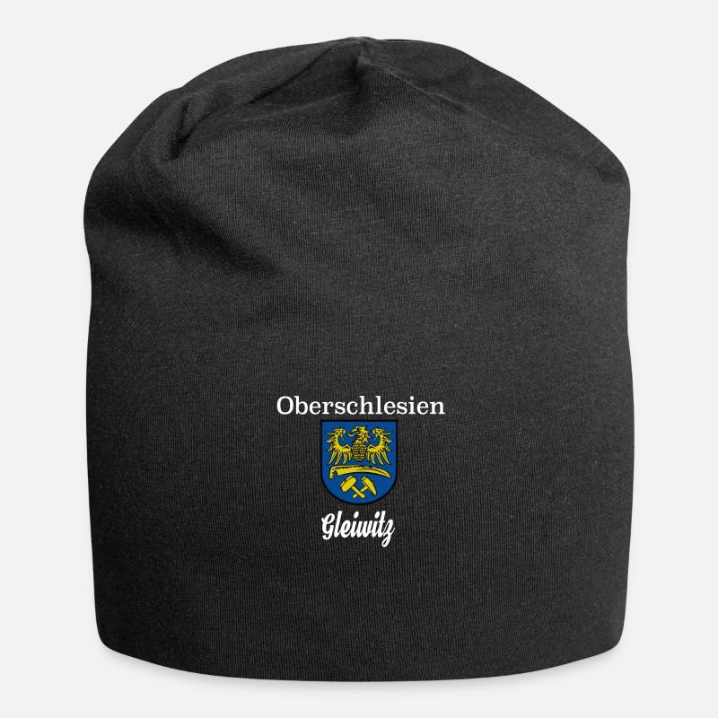 Oberschlesien Gleiwitz - Jersey-Beanie - Schwarz