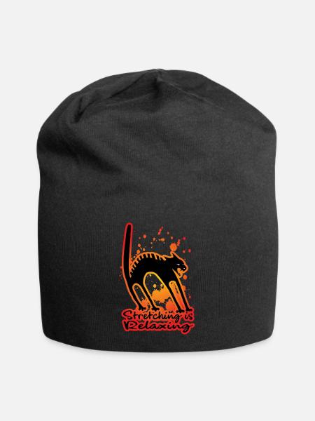 Stretching is Relaxing - Jersey-Beanie - Schwarz